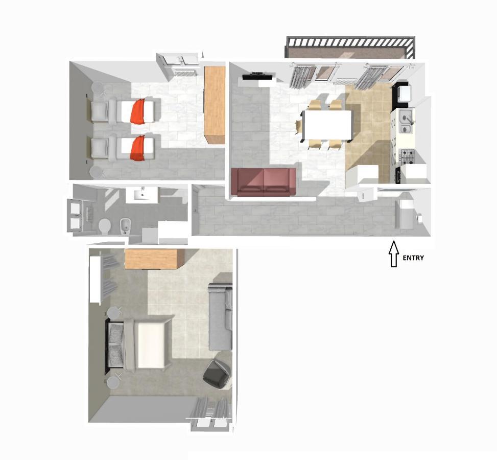 Lab3 City Private Apartment - 2 Bedrooms Pavia Kültér fotó